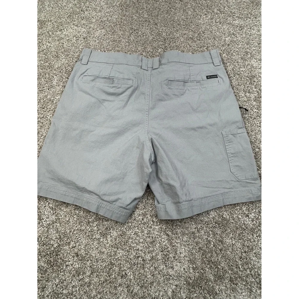 Columbia Mens Gray Regular Fit Utility Hiking Shorts 36W 8L #0579